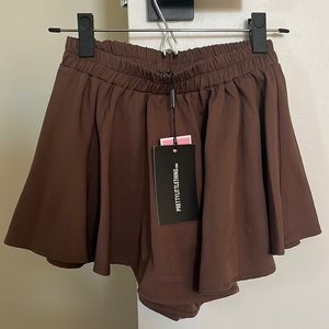 Mocha floaty shorts